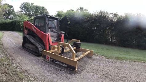 grade driveway with skid steer|driveway maintainer for skid steer.